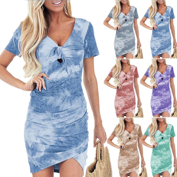 2020wish european and american foreign trade cross-border explosive women's clothing irregular v-neck tie-dye print dress
2020wish european and american foreign trade cross-border explosive women's clothing irregular v-neck tie-dye print dress