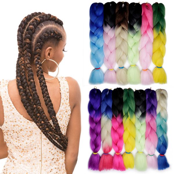 synthetic ombre braiding hair extensions 24inch 100g braiding hair crochet braid synthetic hair extension, Black
synthetic ombre braiding hair extensions 24inch 100g braiding hair crochet braid synthetic hair extension, Black