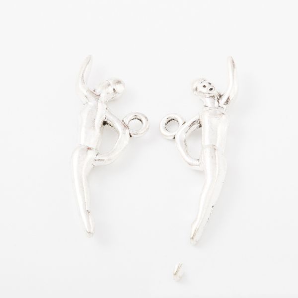 50pcs 11*29mm antique vintage silver gymnast sportsman charms metal alloy pendants for bracelet necklace earring diy jewelry, Bronze;silver
50pcs 11*29mm antique vintage silver gymnast sportsman charms metal alloy pendants for bracelet necklace earring diy jewelry, Bronze;silver