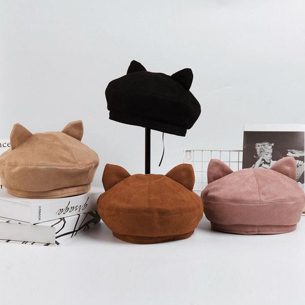 cute casual beret solid color multicolor optional cotton cap octagonal hat, Blue;gray
cute casual beret solid color multicolor optional cotton cap octagonal hat, Blue;gray