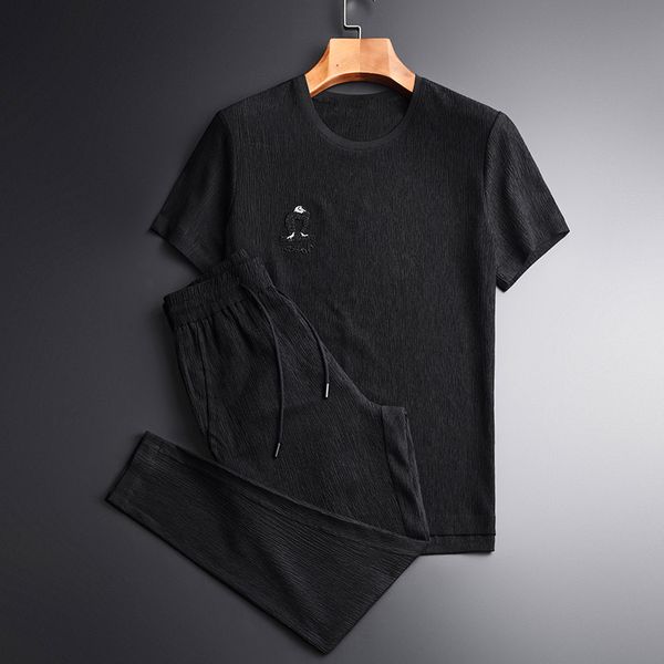 summer mens set (t-shirt+pants) luxury wrinkle fabric handmade beaded man plus size 4xl embroidered casual male sets, Gray
summer mens set (t-shirt+pants) luxury wrinkle fabric handmade beaded man plus size 4xl embroidered casual male sets, Gray