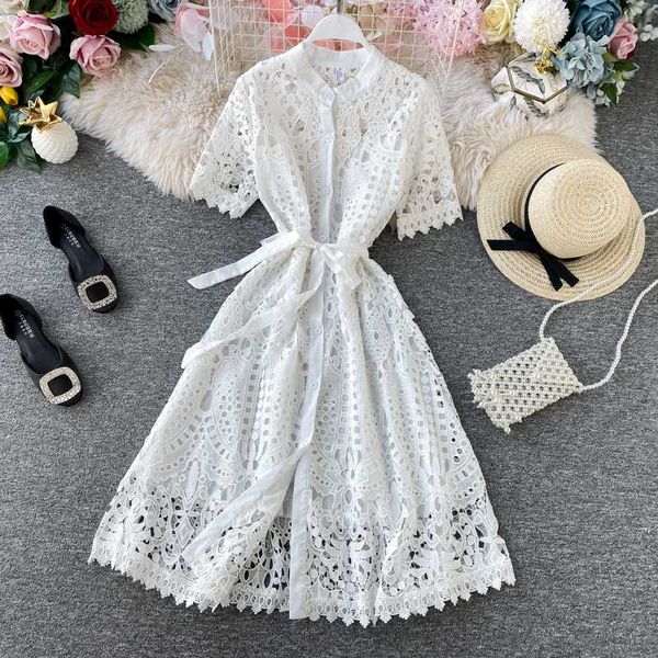casual dresses zcwxm lace hollow out solid women dress bandage bow spring 2021 summer high waist a-line short sleeve vestidos, Black;gray
casual dresses zcwxm lace hollow out solid women dress bandage bow spring 2021 summer high waist a-line short sleeve vestidos, Black;gray