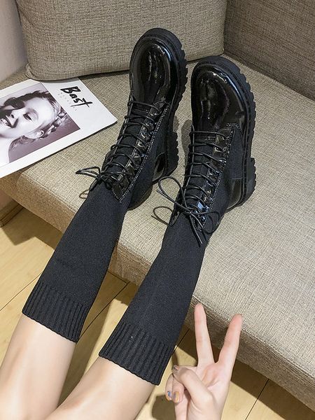 сапоги женские 2019 all-match bottom woman boots эластичная сила тонкие носки и увеличение длины, Black
сапоги женские 2019 all-match bottom woman boots эластичная сила тонкие носки и увеличение длины, Black