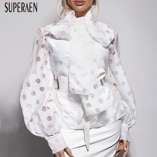 superaen korean style 2020 spring new fashion woemn shirts wild casual dot bow ladies blouses and long sleeve women clothes, White
superaen korean style 2020 spring new fashion woemn shirts wild casual dot bow ladies blouses and long sleeve women clothes, White
