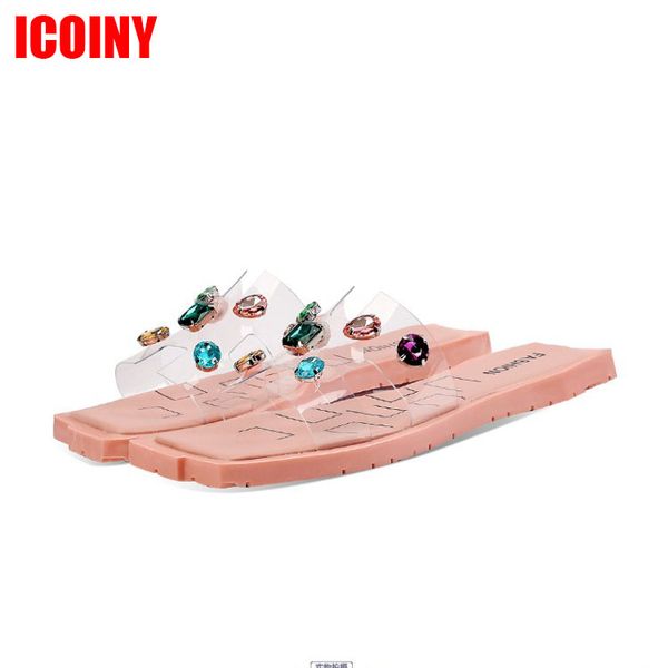 summer women beach flat slippers transparent jelly sandals rhinestone flip flops open toe ladies shoes female slides, Black
summer women beach flat slippers transparent jelly sandals rhinestone flip flops open toe ladies shoes female slides, Black