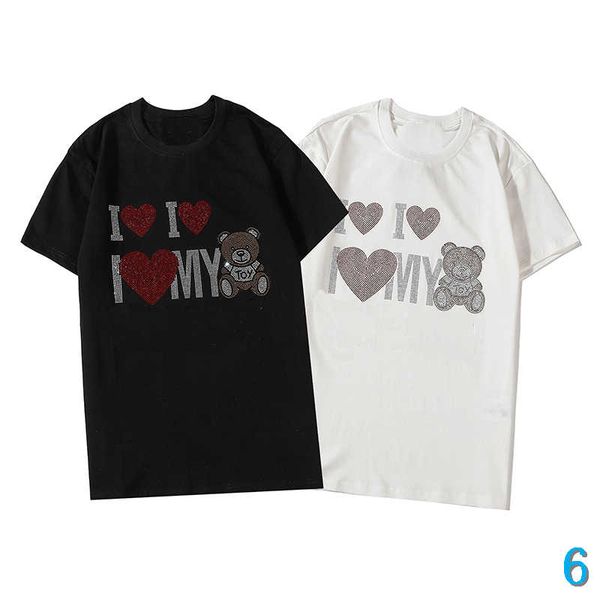 wholesale designer men's women's summer t-shirts fashion shirts with letter animal diamond pattern luxury men's tees with 2 c, White;black
wholesale designer men's women's summer t-shirts fashion shirts with letter animal diamond pattern luxury men's tees with 2 c, White;black