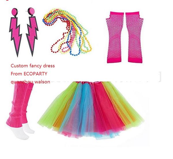 pink neon tutu skirt gloves legwarmer 1980s ladies 80s fancy dress costume hen party costumes set, Silver
pink neon tutu skirt gloves legwarmer 1980s ladies 80s fancy dress costume hen party costumes set, Silver