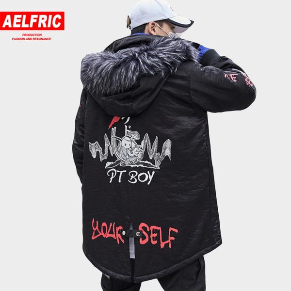 aelfric punk style jackets coats men casual streetwear 2018 winter warm cotton-padded harajuku outwear male hip hop jacket ptb02, Black;brown
aelfric punk style jackets coats men casual streetwear 2018 winter warm cotton-padded harajuku outwear male hip hop jacket ptb02, Black;brown