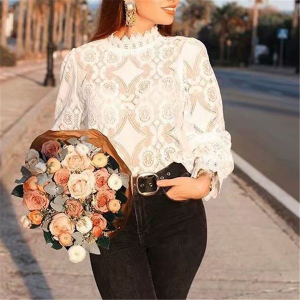 lace blouse long sleeve women casual white blouse shirt hollow out petal sleeve elegant blusas
lace blouse long sleeve women casual white blouse shirt hollow out petal sleeve elegant blusas