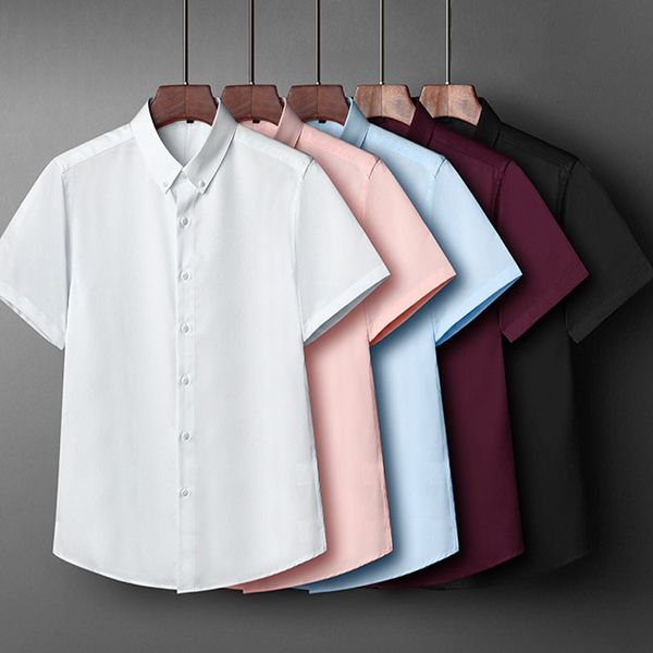 1pcs men's short sleeves slim fit plus size shirts 2020 summer cotton blend splicing elastic men skinny shirts young men, White;black
1pcs men's short sleeves slim fit plus size shirts 2020 summer cotton blend splicing elastic men skinny shirts young men, White;black