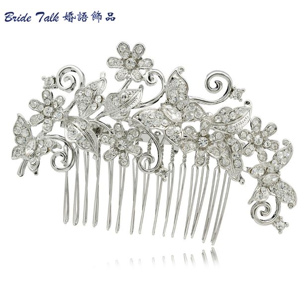 butterfly flower rhinestone bridal hair comb clip pin pieces wedding austrian crystal hair accessories jewelry bridesmaid 3238, Golden;white
butterfly flower rhinestone bridal hair comb clip pin pieces wedding austrian crystal hair accessories jewelry bridesmaid 3238, Golden;white