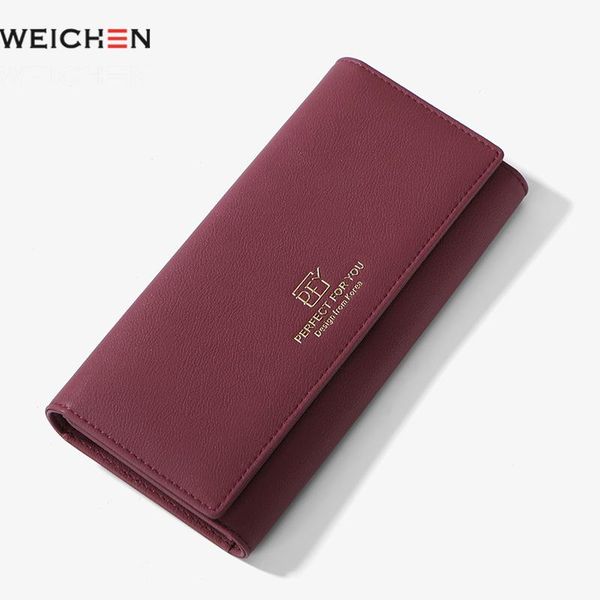 weichen wallet women long clasp women purse brand designer ladies phone wallet clutch large capacity girl purse card holders, Red;black
weichen wallet women long clasp women purse brand designer ladies phone wallet clutch large capacity girl purse card holders, Red;black