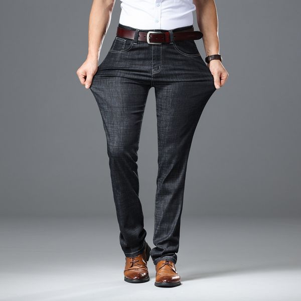 2019 spring summer mens slim fit pants classic jeans male denim jeans designer trousers casual skinny straight elasticity pants, Blue
2019 spring summer mens slim fit pants classic jeans male denim jeans designer trousers casual skinny straight elasticity pants, Blue