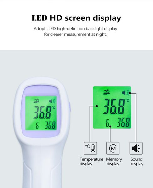 factory direct temperature gun infrared non-contact temperature gun digital screen thermometer hand-held, convenient and simple for home use
factory direct temperature gun infrared non-contact temperature gun digital screen thermometer hand-held, convenient and simple for home use