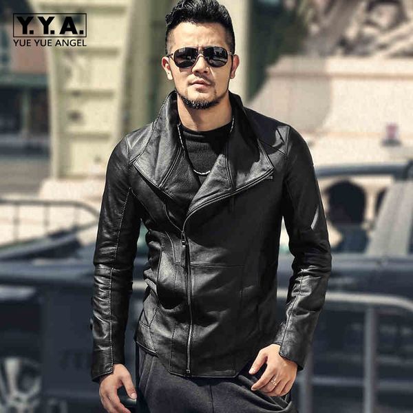 british style pocket zipper outerwear genuine leather lapel collar jacket mens luxury slim fit short sheepskin coat, Black
british style pocket zipper outerwear genuine leather lapel collar jacket mens luxury slim fit short sheepskin coat, Black