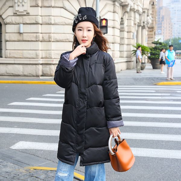 women's down & parkas winter cotton clothes women korean warmth in the cold long coat casual fashion loose thickening bread y05, Black
women's down & parkas winter cotton clothes women korean warmth in the cold long coat casual fashion loose thickening bread y05, Black
