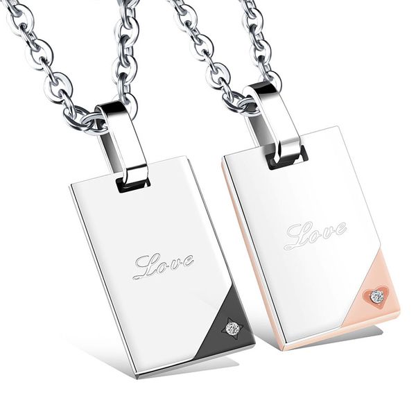 couple necklace trendy women men geometric pendant necklaces choker valentine's day gift chains necklace bijoux femme jewelry, Silver
couple necklace trendy women men geometric pendant necklaces choker valentine's day gift chains necklace bijoux femme jewelry, Silver
