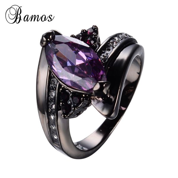 purple jewelry horse eye purple zircon rings for female black gold filled wedding party engagement women promise ring rb0585, Silver
purple jewelry horse eye purple zircon rings for female black gold filled wedding party engagement women promise ring rb0585, Silver