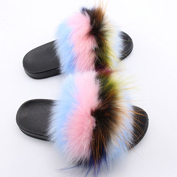 women's real fur fluffy slippers mixcolor fur slippers fuzzy home slides female fashion furry flip flops summer beach shoes t10, Black
women's real fur fluffy slippers mixcolor fur slippers fuzzy home slides female fashion furry flip flops summer beach shoes t10, Black