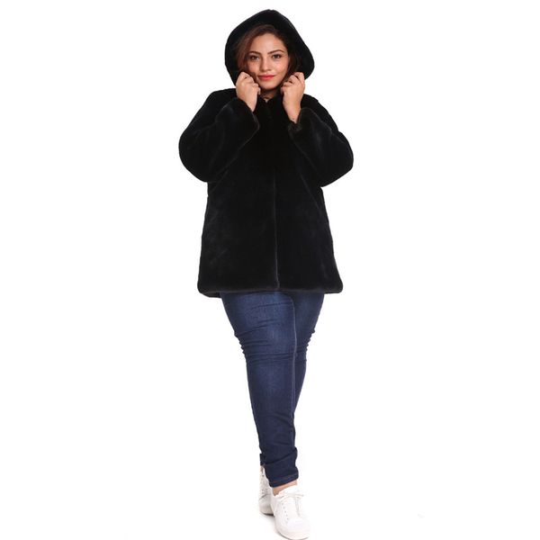 lanshifei autumn winter coat women 2019 casual loose solid long fur coat female vintage plus size thick faux fur jackets coats, Black
lanshifei autumn winter coat women 2019 casual loose solid long fur coat female vintage plus size thick faux fur jackets coats, Black