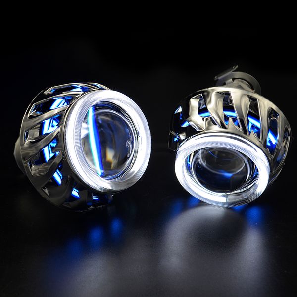 2.0inch мини h1 мотоцикл биксенон линзы проектор двойной ангел привел drl белый синий drl funtion дооснащения для h1 h4 h7 модели лампы
2.0inch мини h1 мотоцикл биксенон линзы проектор двойной ангел привел drl белый синий drl funtion дооснащения для h1 h4 h7 модели лампы