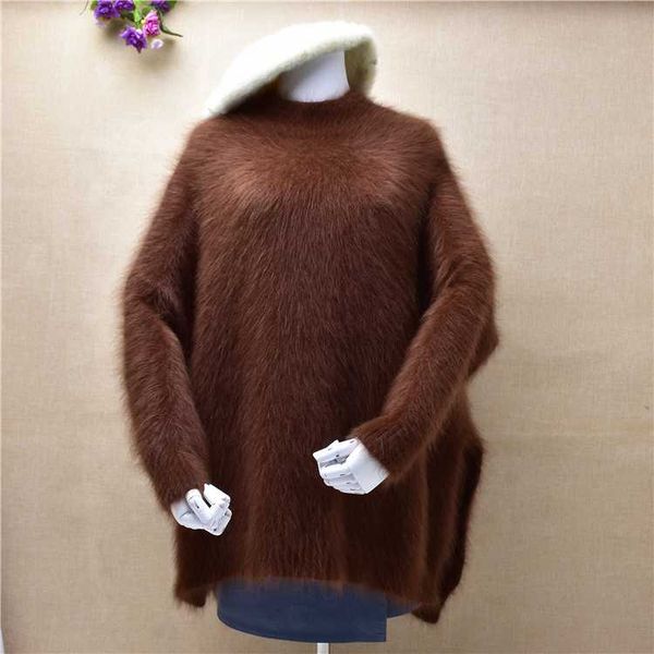female women hairy fluffy loose oversized mink cashmere knitted turtleneck long sleeved pullover angora fur outwear jumper pull, White;black
female women hairy fluffy loose oversized mink cashmere knitted turtleneck long sleeved pullover angora fur outwear jumper pull, White;black