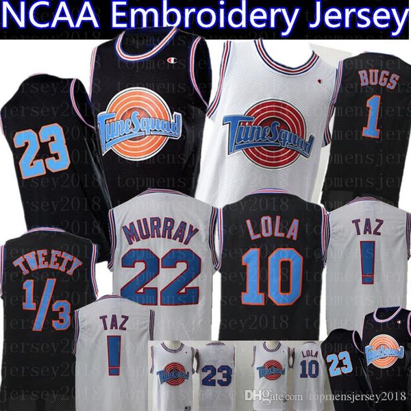 Space Jam Jersey 23 Michael 1 Bugs Bunny 2 Daffy Duck 10 Lola Bunny 13 Tweety 22 Bill Murray Basketball Jerseys Black White
Space Jam Jersey 23 Michael 1 Bugs Bunny 2 Daffy Duck 10 Lola Bunny 13 Tweety 22 Bill Murray Basketball Jerseys Black White
