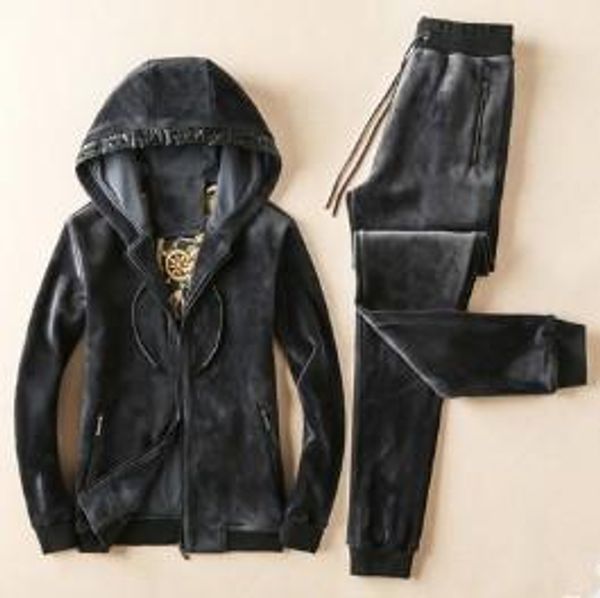 men's velvet hooded thick hemp male casual embroidery large plus velvet thick fashion velvet sports suit, Gray
men's velvet hooded thick hemp male casual embroidery large plus velvet thick fashion velvet sports suit, Gray