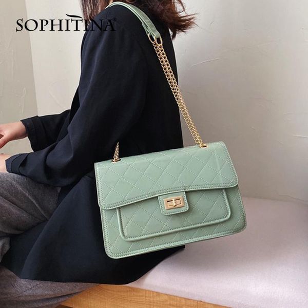 sophitina metal chain women messenger bags hasp safety fashion versatile flap bags huge capacity messenger e22
sophitina metal chain women messenger bags hasp safety fashion versatile flap bags huge capacity messenger e22