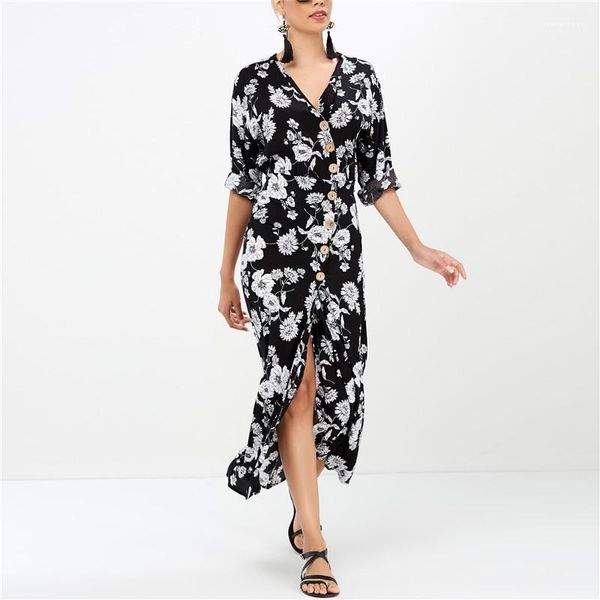 bohemian dresses fashion beach seaside casual dress holiday clothing summer women floral, Black;gray
bohemian dresses fashion beach seaside casual dress holiday clothing summer women floral, Black;gray