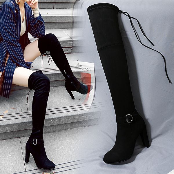 over the knee high boots thigh boots women shose winter microfiber leather round toe warm plush stretch fabric long, Black
over the knee high boots thigh boots women shose winter microfiber leather round toe warm plush stretch fabric long, Black