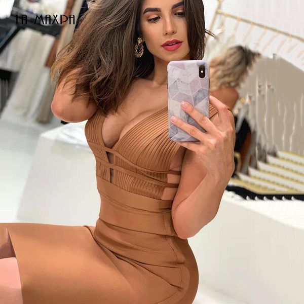 2019 autumn new women's v-neck striped bandage dress bodycon elegant celebrity party apricot christmas dress vestidos, Black;gray
2019 autumn new women's v-neck striped bandage dress bodycon elegant celebrity party apricot christmas dress vestidos, Black;gray