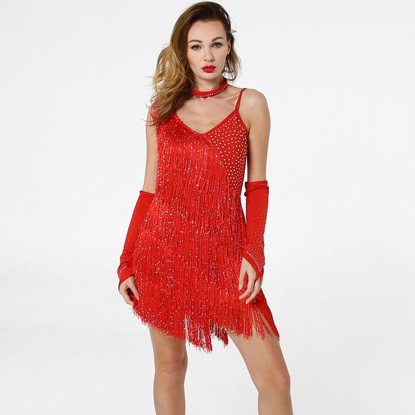 crystals party dance fancy outfits nightclub bar women sequins tassel cha-cha dance costume, Black;red
crystals party dance fancy outfits nightclub bar women sequins tassel cha-cha dance costume, Black;red