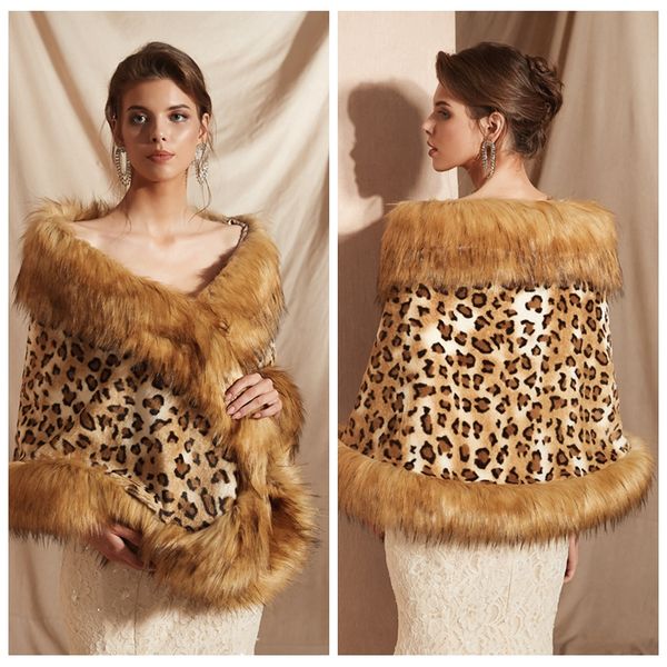 pj18099 exquisite womens winter faux fur scarf leopard print shawl in a ball collar thicken warmer winter fur cape for wedding party, White
pj18099 exquisite womens winter faux fur scarf leopard print shawl in a ball collar thicken warmer winter fur cape for wedding party, White