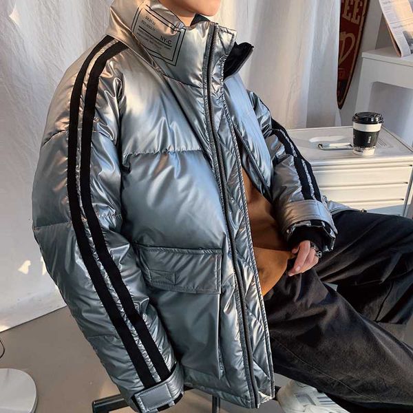 uyuk2019 winter wear new loose-fitting patchwork cloth with thick stand-up collar warm sequined men's down jacket homme, Black
uyuk2019 winter wear new loose-fitting patchwork cloth with thick stand-up collar warm sequined men's down jacket homme, Black