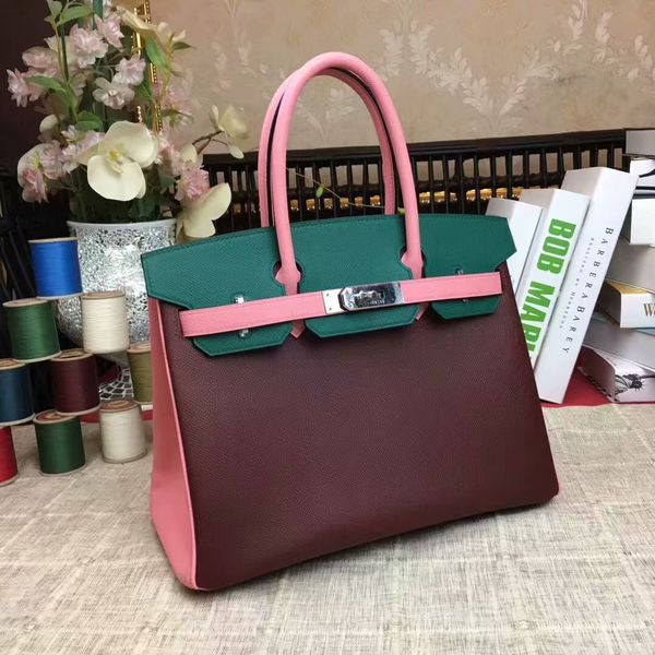 wholesale,handmade original epsom leather 3tones burgundy brand handbag30cm,wax thread,have both gold and silver hardware,by order 10-15days
wholesale,handmade original epsom leather 3tones burgundy brand handbag30cm,wax thread,have both gold and silver hardware,by order 10-15days