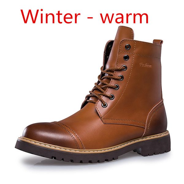 autumn and winter new boots pigskin men's boots high to help fashion warm snow men's motorcycle large size 38 -46, Black
autumn and winter new boots pigskin men's boots high to help fashion warm snow men's motorcycle large size 38 -46, Black