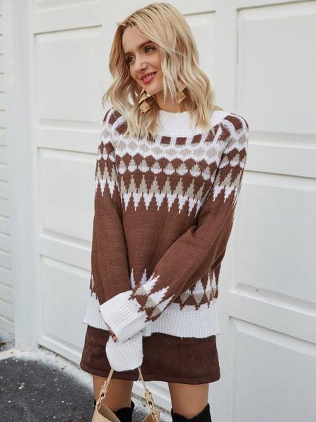 women's sweaters lady vintage knitted women o-neck long sleeve sweater pullovers spring autumn basic argyle pullover loose top, White;black
women's sweaters lady vintage knitted women o-neck long sleeve sweater pullovers spring autumn basic argyle pullover loose top, White;black