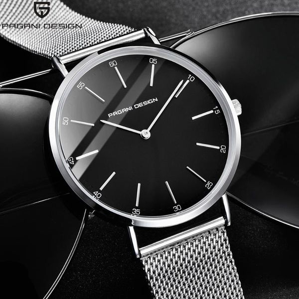 pagani design simple slim case stainless steel mesh band watches ultra thin business men quartz watch clock male, Slivery;brown
pagani design simple slim case stainless steel mesh band watches ultra thin business men quartz watch clock male, Slivery;brown
