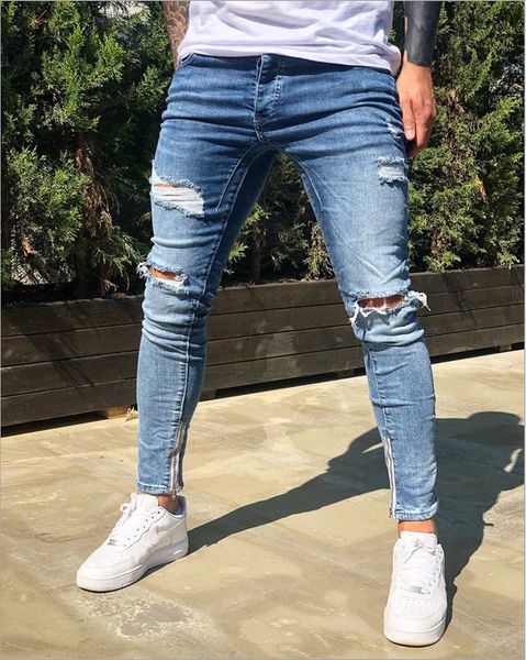streetwear men's jeans vintage blue color skinny destroyed ripped jeans broken punk pants homme hip hop men
streetwear men's jeans vintage blue color skinny destroyed ripped jeans broken punk pants homme hip hop men