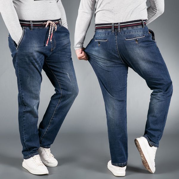 men's jeans loose straight casual stretch big plus size l-6xl pants elastic waist denim trouser blue jeans men
men's jeans loose straight casual stretch big plus size l-6xl pants elastic waist denim trouser blue jeans men