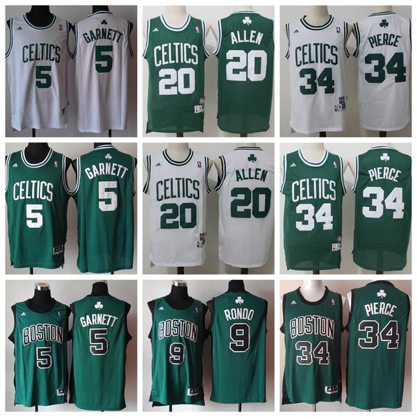 men boston celtics 34 pierce 20 allen 5 garnett 33 bird 9 rondo green black white vintage 2008-09 embroidered jersey, Black;red
men boston celtics 34 pierce 20 allen 5 garnett 33 bird 9 rondo green black white vintage 2008-09 embroidered jersey, Black;red