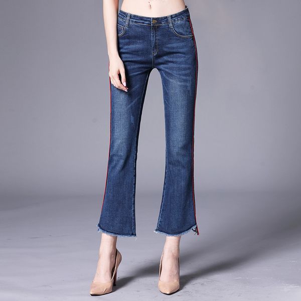 map fish 2019 summer new style europe and america women's dress boot-cut jeans faded raw-cut ankle-length bell-bottom pants whol, Blue
map fish 2019 summer new style europe and america women's dress boot-cut jeans faded raw-cut ankle-length bell-bottom pants whol, Blue