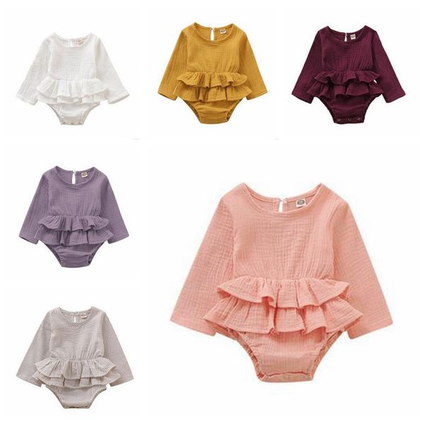 ins baby kids summer rompers girls long sleeve ruffle jumpsuits infant candy color bodysuits baby infant girl designer clothes 6color zyq258, Blue
ins baby kids summer rompers girls long sleeve ruffle jumpsuits infant candy color bodysuits baby infant girl designer clothes 6color zyq258, Blue