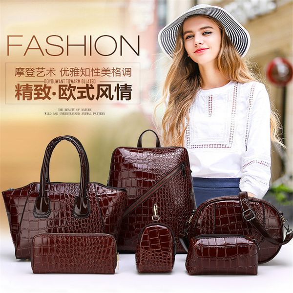 lenlei backpack 2020 new pu six-in-one bag crocodile pattern shoulder shoulder embossed female bag
lenlei backpack 2020 new pu six-in-one bag crocodile pattern shoulder shoulder embossed female bag