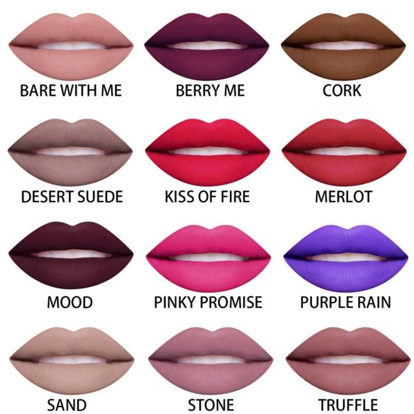Epacket12 piece lot new color liquid matte lip tick waterproof lip glo 12 color 99666
Epacket12 piece lot new color liquid matte lip tick waterproof lip glo 12 color 99666