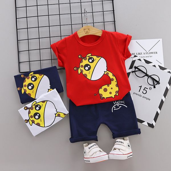children baby boys girls summer clothes sets cartoon t-shirt shorts 2pcs child toddler fashion cotton clothing infant tracksuits, White
children baby boys girls summer clothes sets cartoon t-shirt shorts 2pcs child toddler fashion cotton clothing infant tracksuits, White