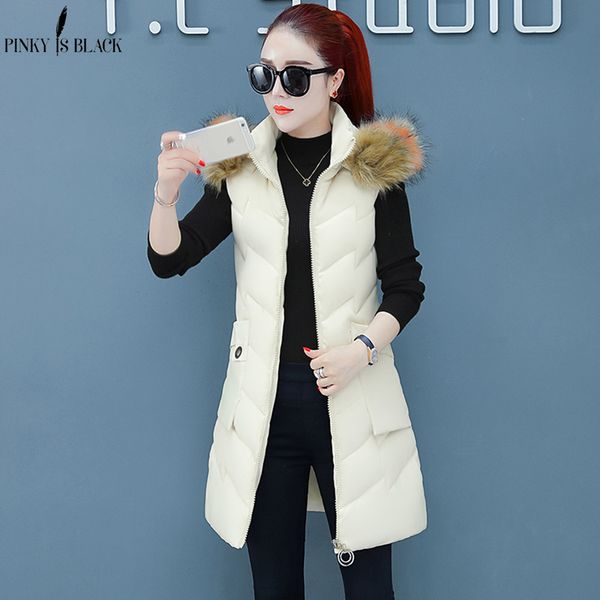 women's vests pinkyisblack women vest winter jacket pocket fur hooded coat warm casual cotton padded long female sleeveless waistcoat, Black;white
women's vests pinkyisblack women vest winter jacket pocket fur hooded coat warm casual cotton padded long female sleeveless waistcoat, Black;white