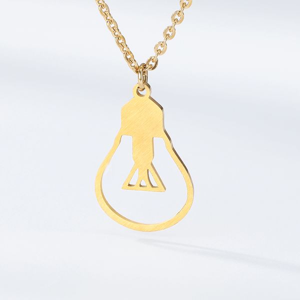 hip hop handmade retro light bulb necklace creative electricity jewelry stainless steel pendant & chain necklaces womens, Silver
hip hop handmade retro light bulb necklace creative electricity jewelry stainless steel pendant & chain necklaces womens, Silver