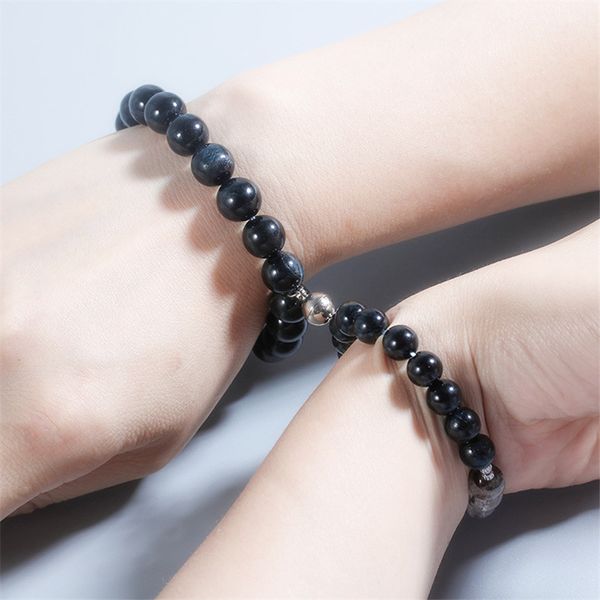 natural obsidian lovers' bracelets bangles men's black stone crystal beaded magnet bracelet diy jewelry women's gift dropship
natural obsidian lovers' bracelets bangles men's black stone crystal beaded magnet bracelet diy jewelry women's gift dropship